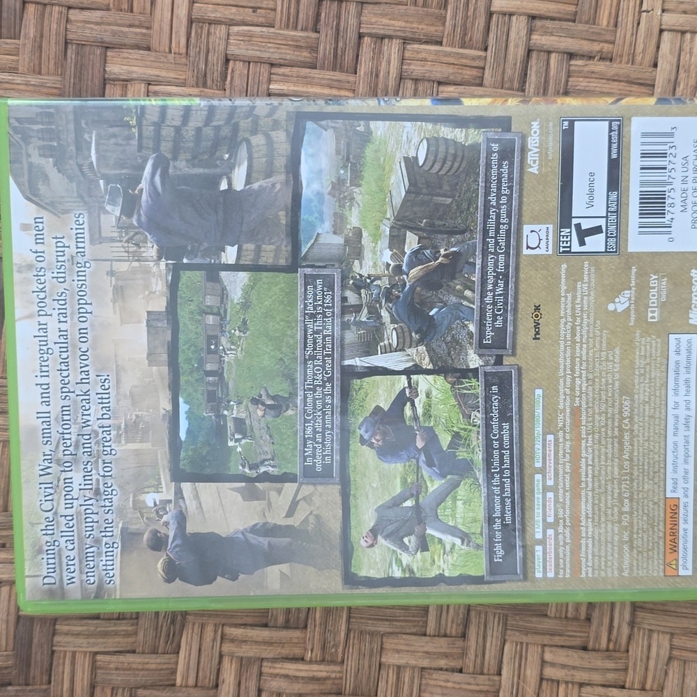 XBOX 360 History Channel Civil War Secret Missions Game - Picture 4 of 6